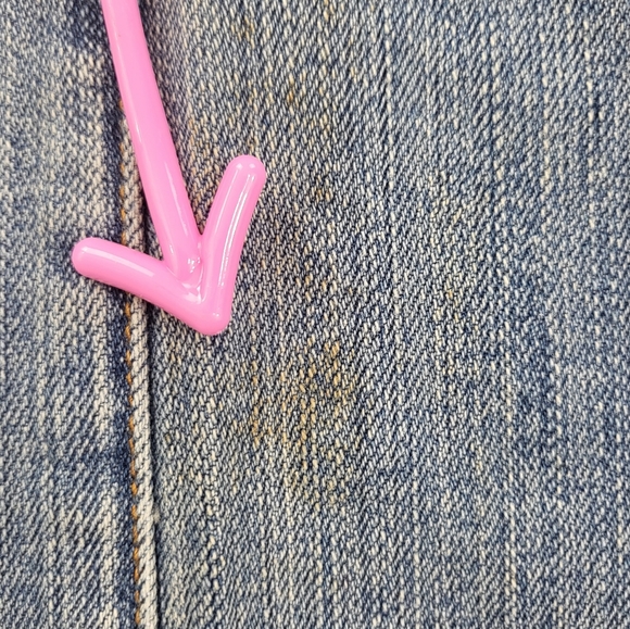 Clark Jeans Size 23 NWT Embellished Flowers Pattern Boot cut **Flaw** - Picture 11 of 11